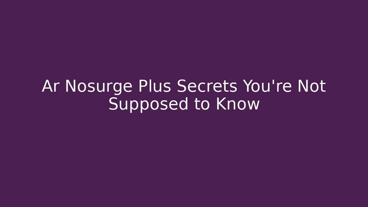 Ar Nosurge Plus Secrets You’re Not Supposed to Know