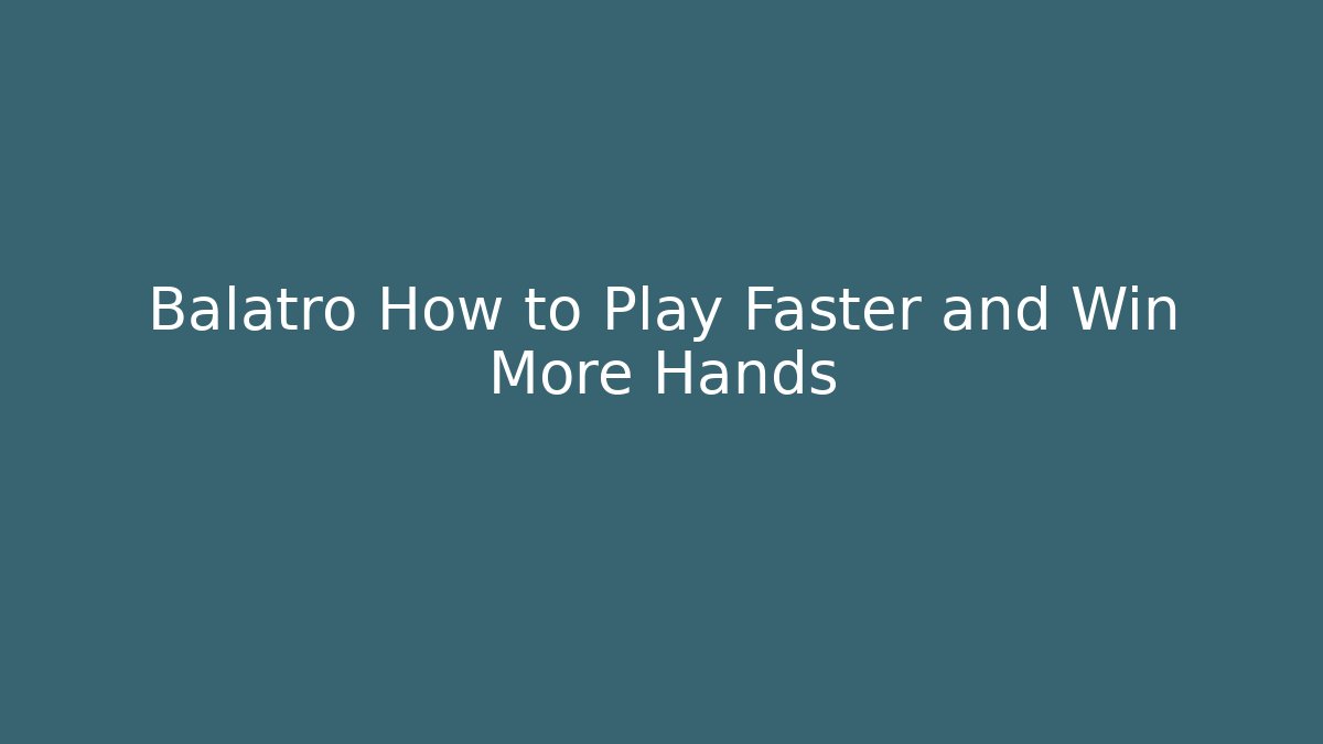 Balatro How to Play Faster and Win More Hands - Método de Aprovação