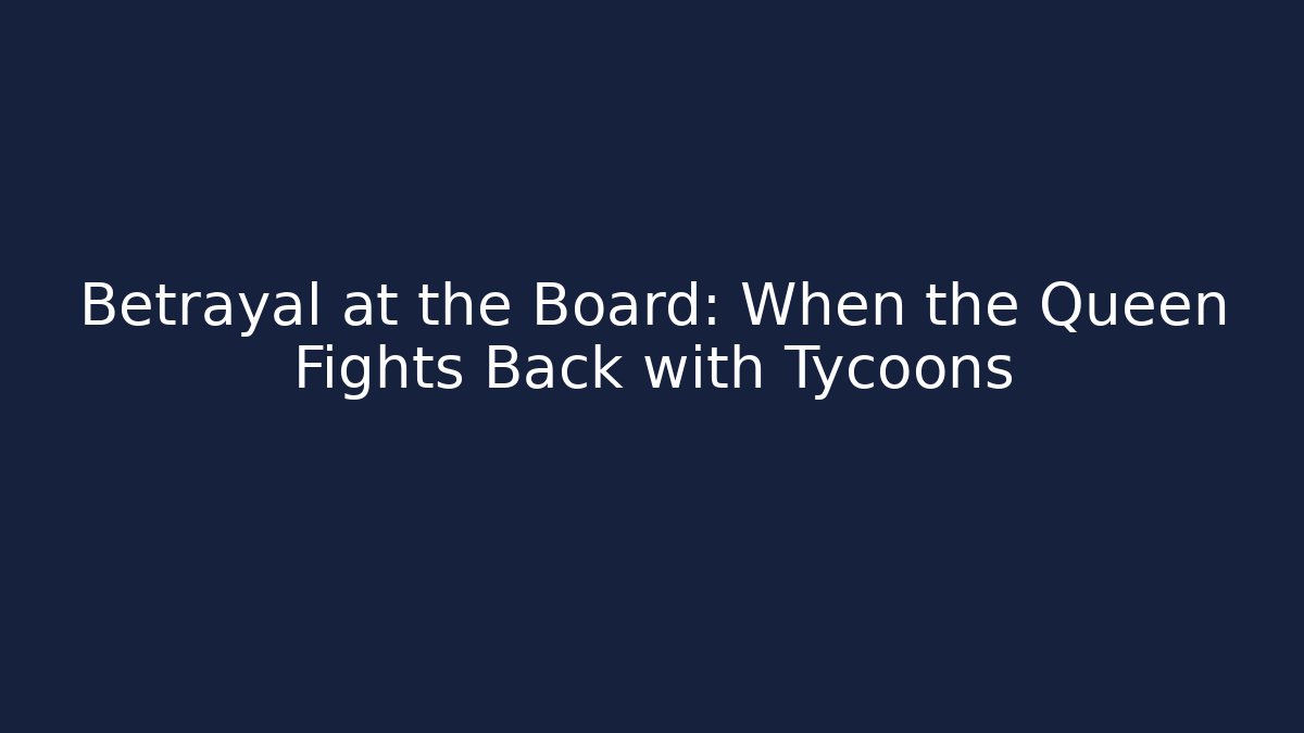 Betrayal at the Board: When the Queen Fights Back with Tycoons - Método de Aprovação