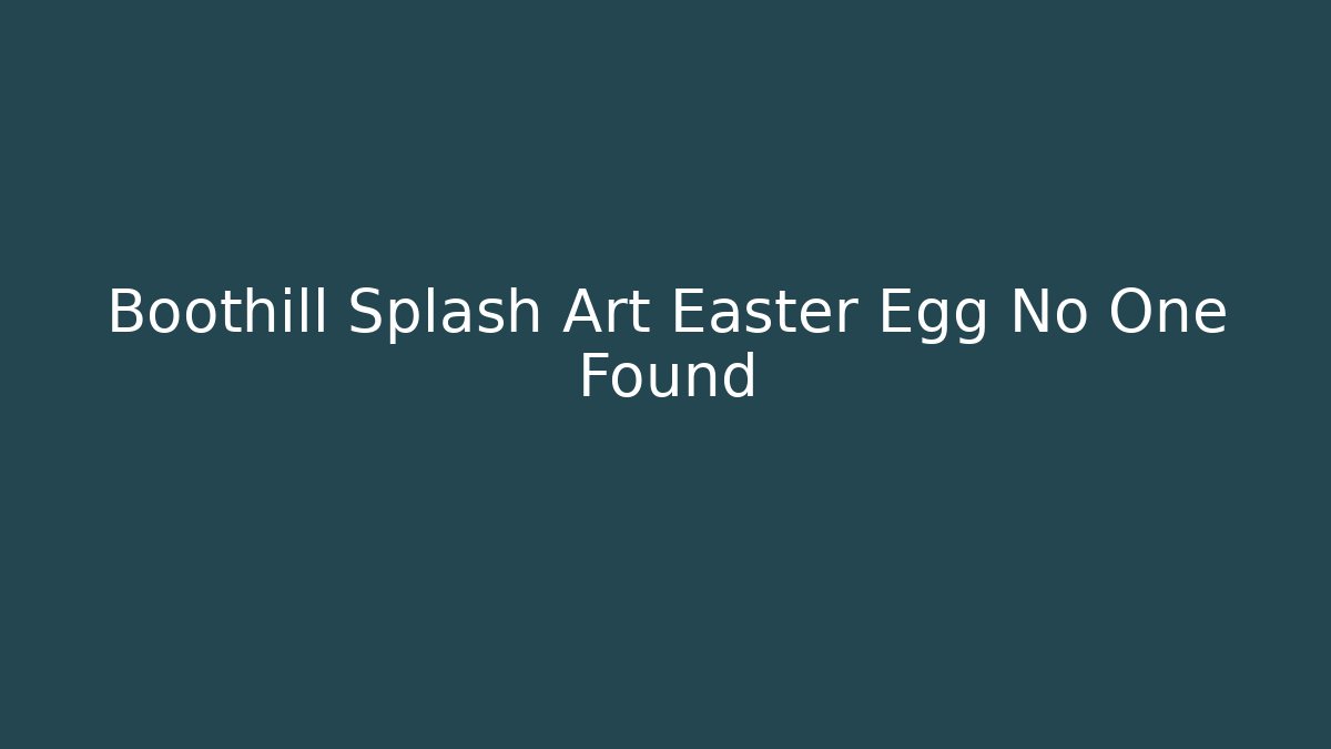 Boothill Splash Art Easter Egg No One Found
