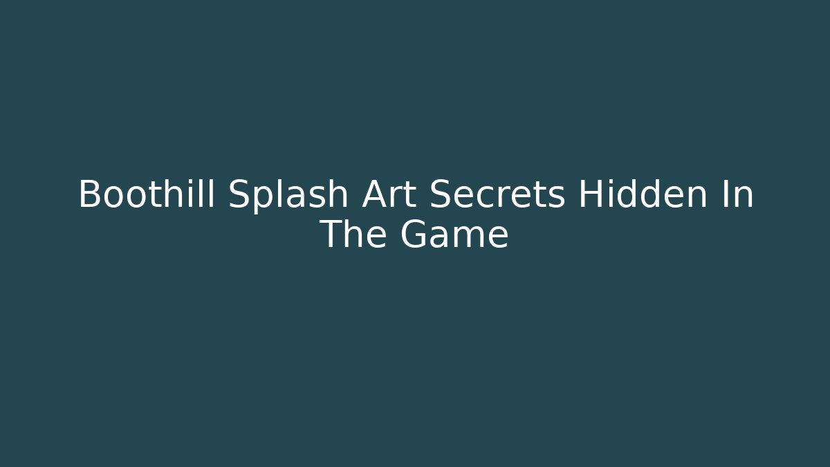 Boothill Splash Art Secrets Hidden In The Game