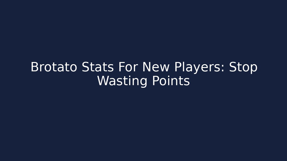 Brotato Stats For New Players: Stop Wasting Points - Método de Aprovação