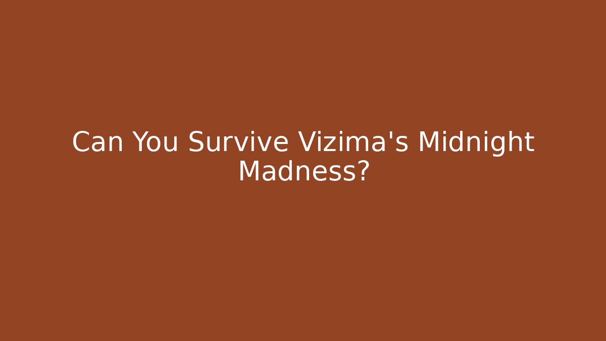 Can You Survive Vizima's Midnight Madness?