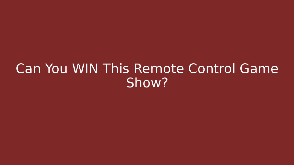 remote control show