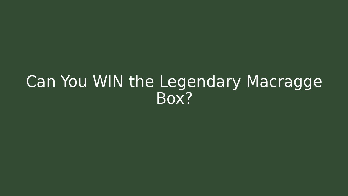 Can You WIN the Legendary Macragge Box? - Método de Aprovação