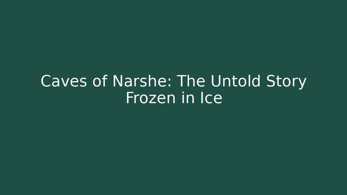Caves of Narshe: The Untold Story Frozen in Ice