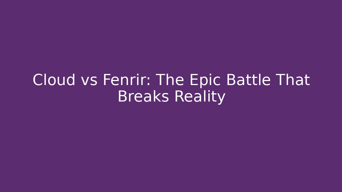 Cloud vs Fenrir: The Epic Battle That Breaks Reality