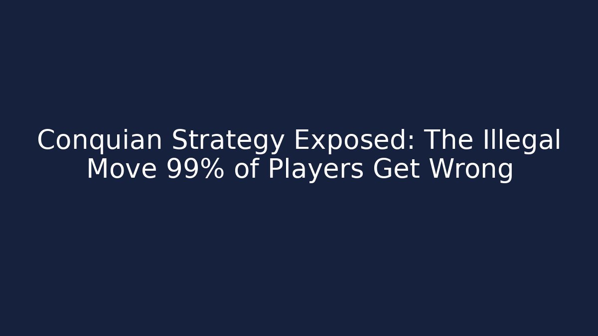 Conquian Strategy Exposed: The Illegal Move 99% of Players Get Wrong - Método de Aprovação