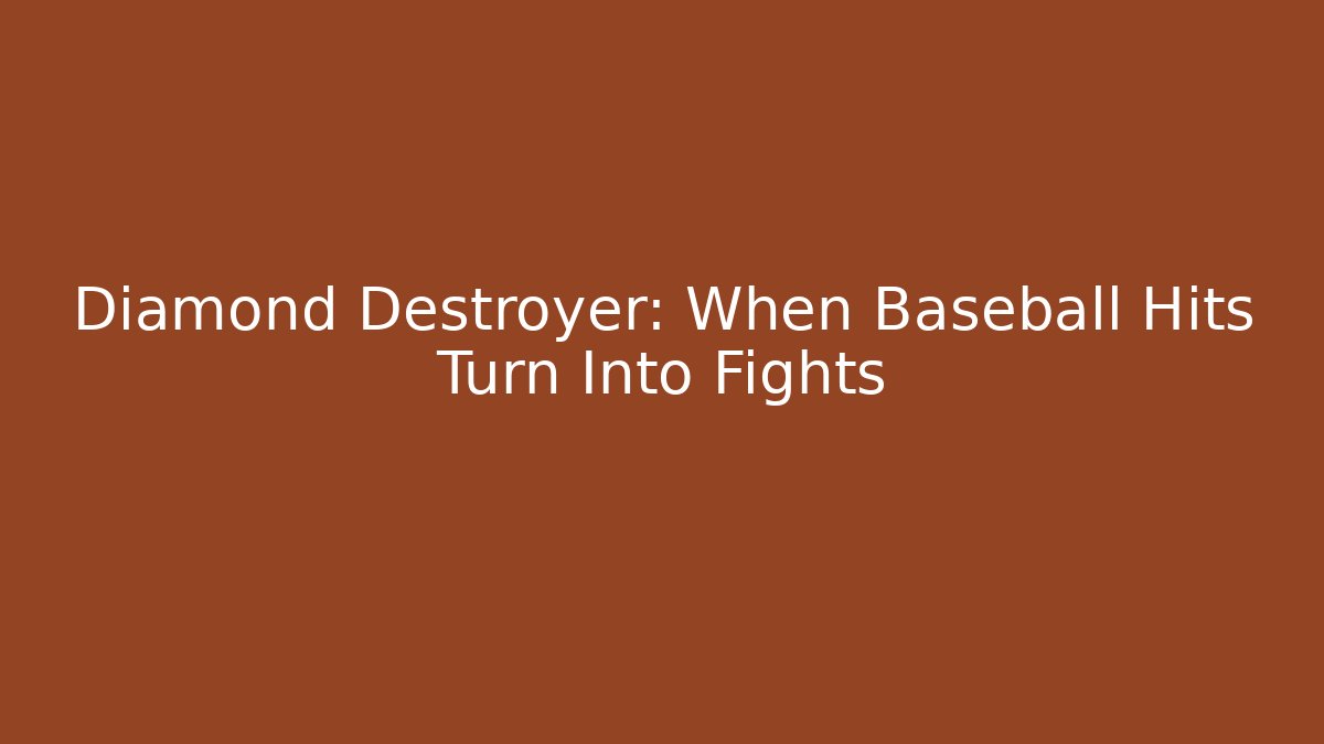 Diamond Destroyer: When Baseball Hits Turn Into Fights - Método de Aprovação