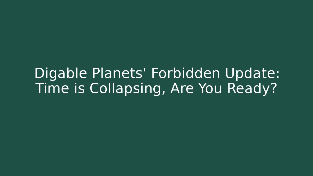 Digable Planets' Forbidden Update: Time is Collapsing, Are You Ready? - Método de Aprovação