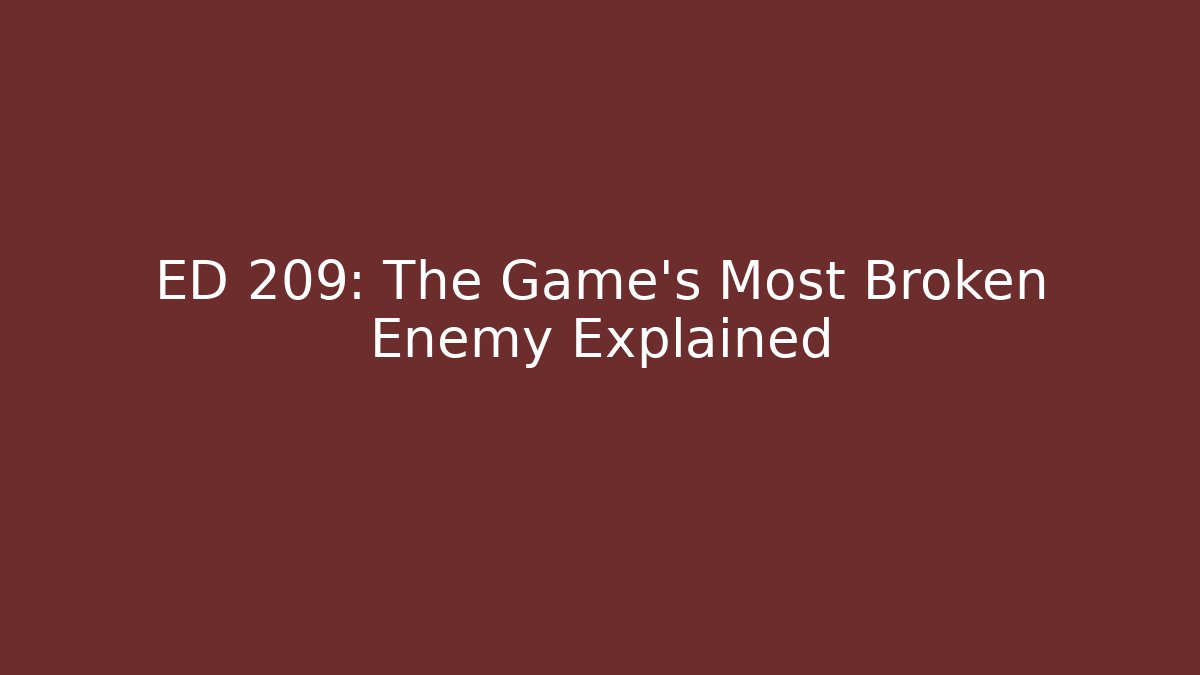 ED 209: The Game's Most Broken Enemy Explained
