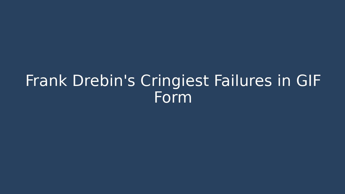 Frank Drebin’s Cringiest Failures in GIF Form