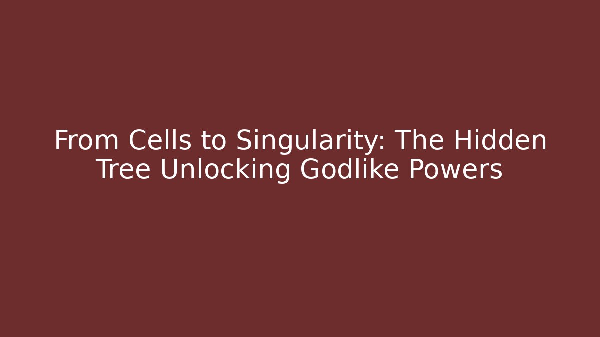 From Cells to Singularity: The Hidden Tree Unlocking Godlike Powers