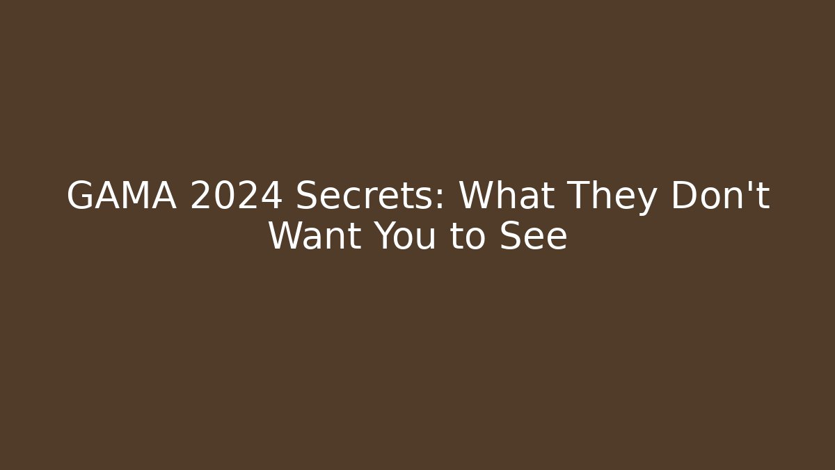 GAMA 2024 Secrets: What They Don't Want You to See - Método de Aprovação