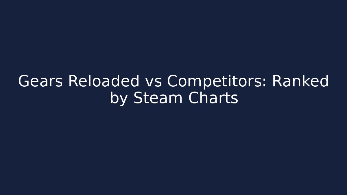Gears Reloaded vs Competitors: Ranked by Steam Charts