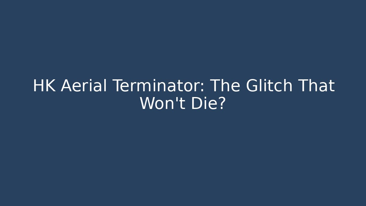 HK Aerial Terminator: The Glitch That Won't Die?