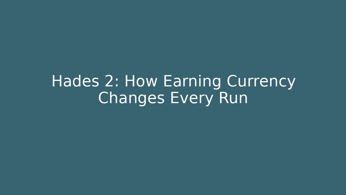 Hades 2: How Earning Currency Changes Every Run