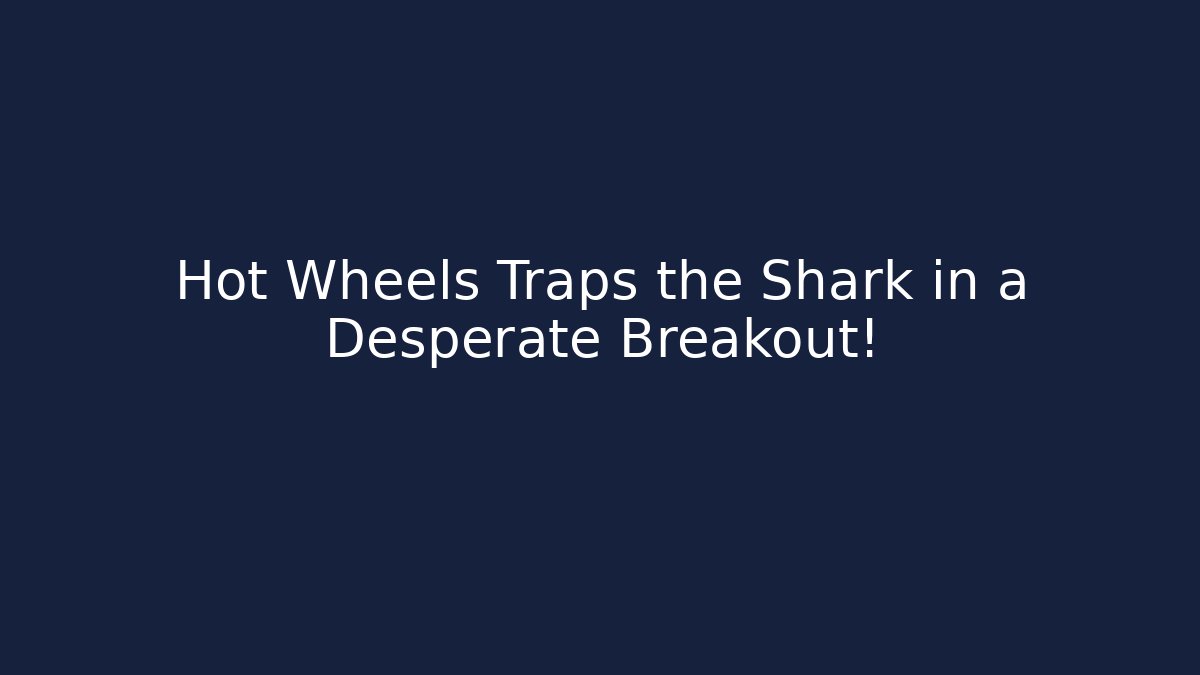 Hot Wheels Traps the Shark in a Desperate Breakout!