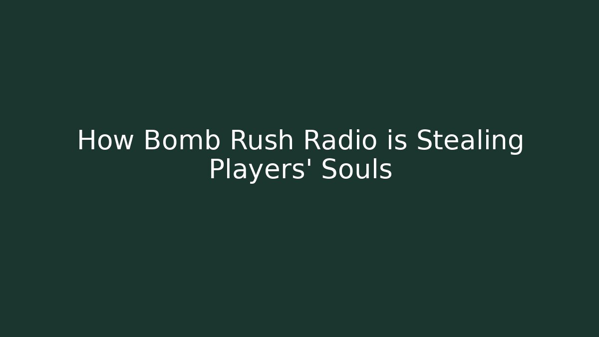 How Bomb Rush Radio is Stealing Players’ Souls