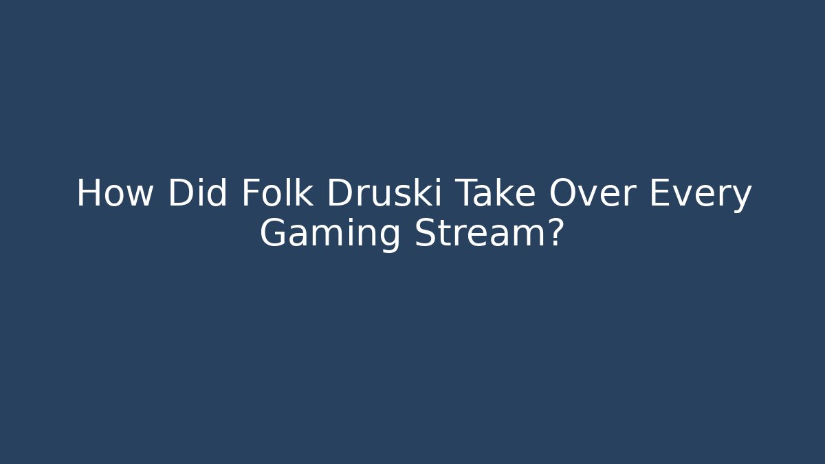 How Did Folk Druski Take Over Every Gaming Stream?