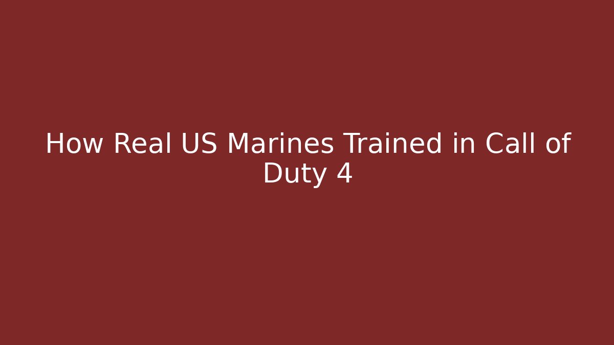cod4 us marines