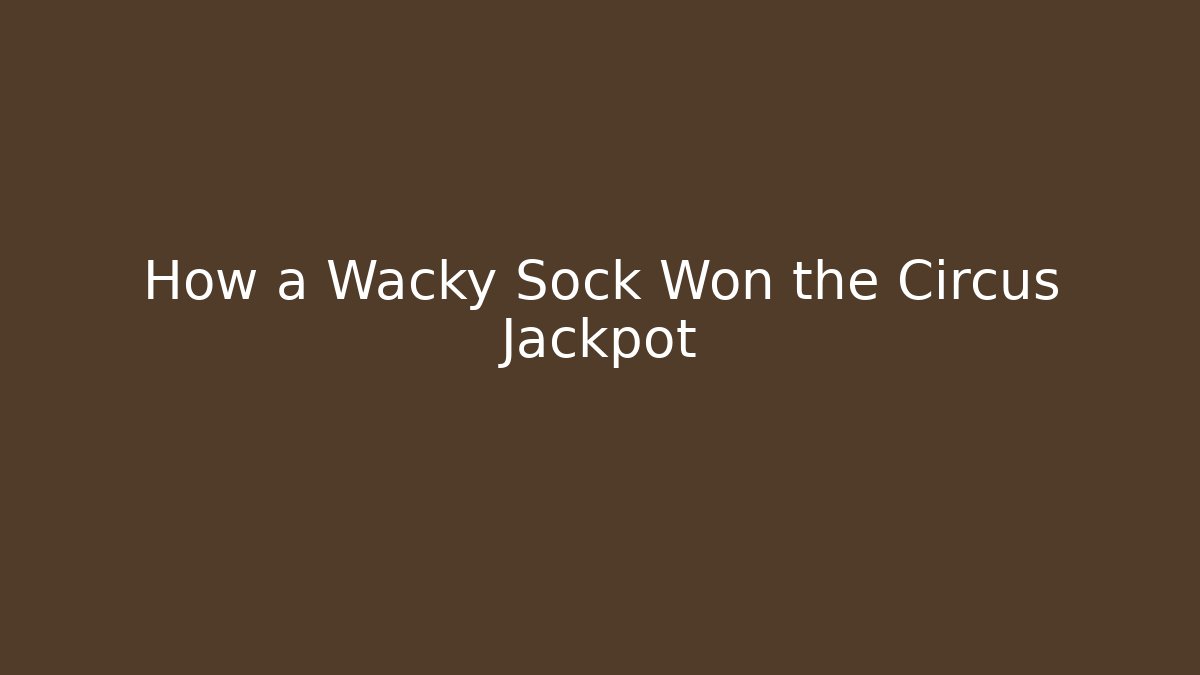 How a Wacky Sock Won the Circus Jackpot