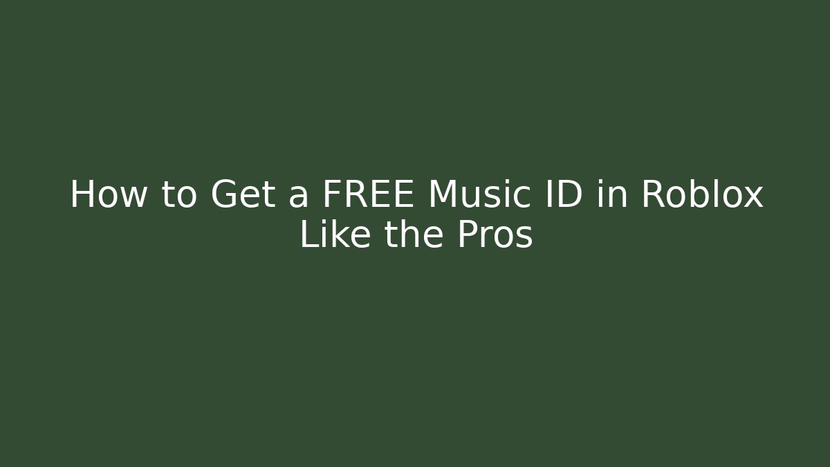 How to Get a FREE Music ID in Roblox Like the Pros - Método de Aprovação