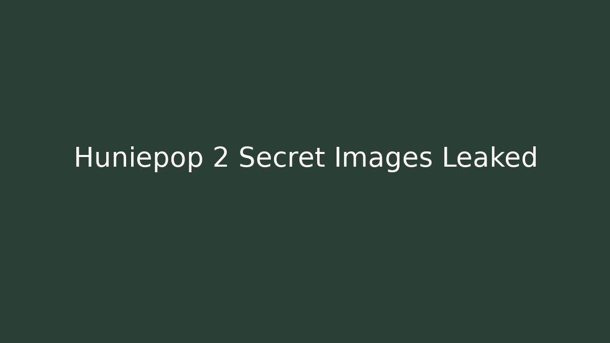 Huniepop 2 Secret Images Leaked
