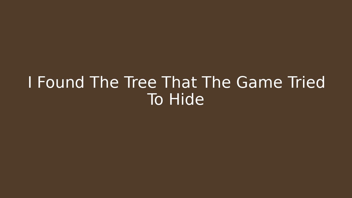 tree in the forest