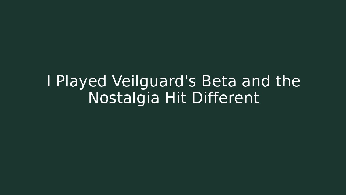 I Played Veilguard's Beta and the Nostalgia Hit Different