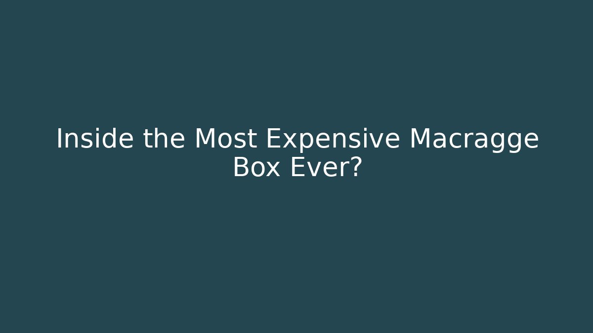 Inside the Most Expensive Macragge Box Ever? - Método de Aprovação