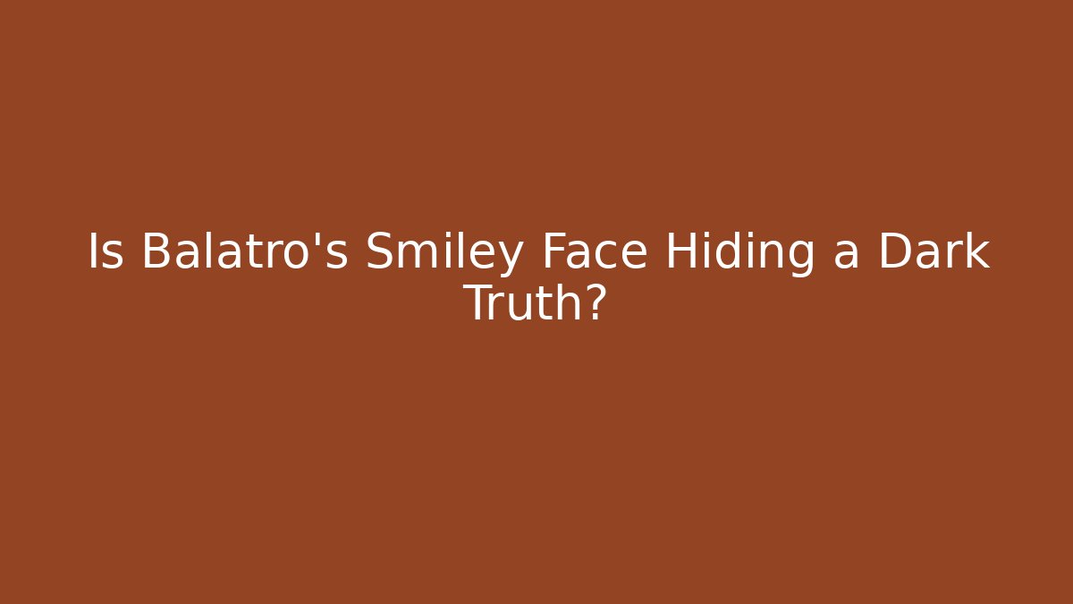 Is Balatro's Smiley Face Hiding a Dark Truth?