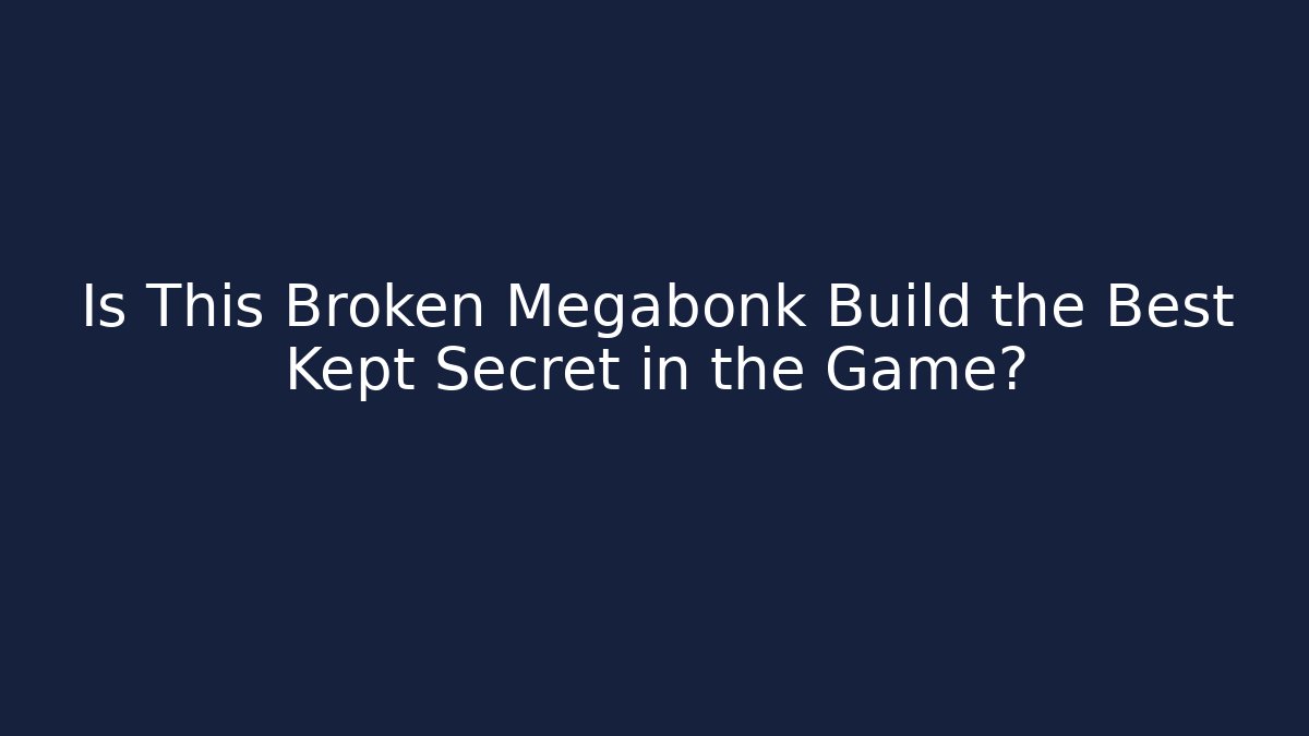Is This Broken Megabonk Build the Best Kept Secret in the Game?