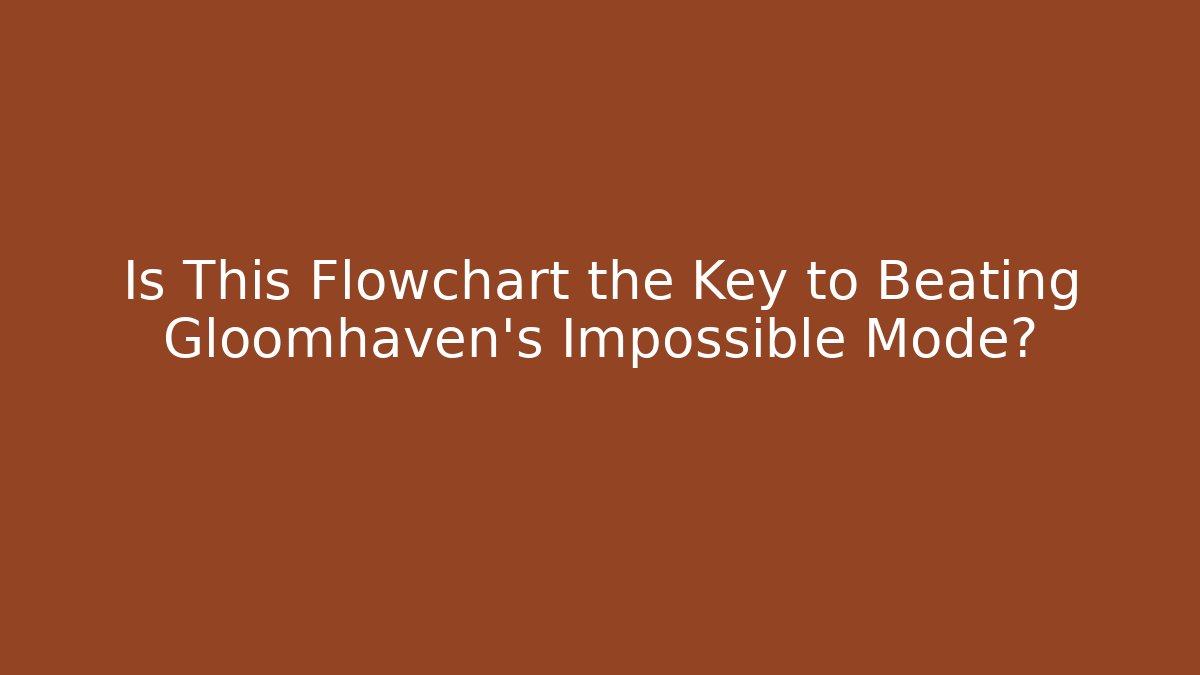 Is This Flowchart the Key to Beating Gloomhaven's Impossible Mode?