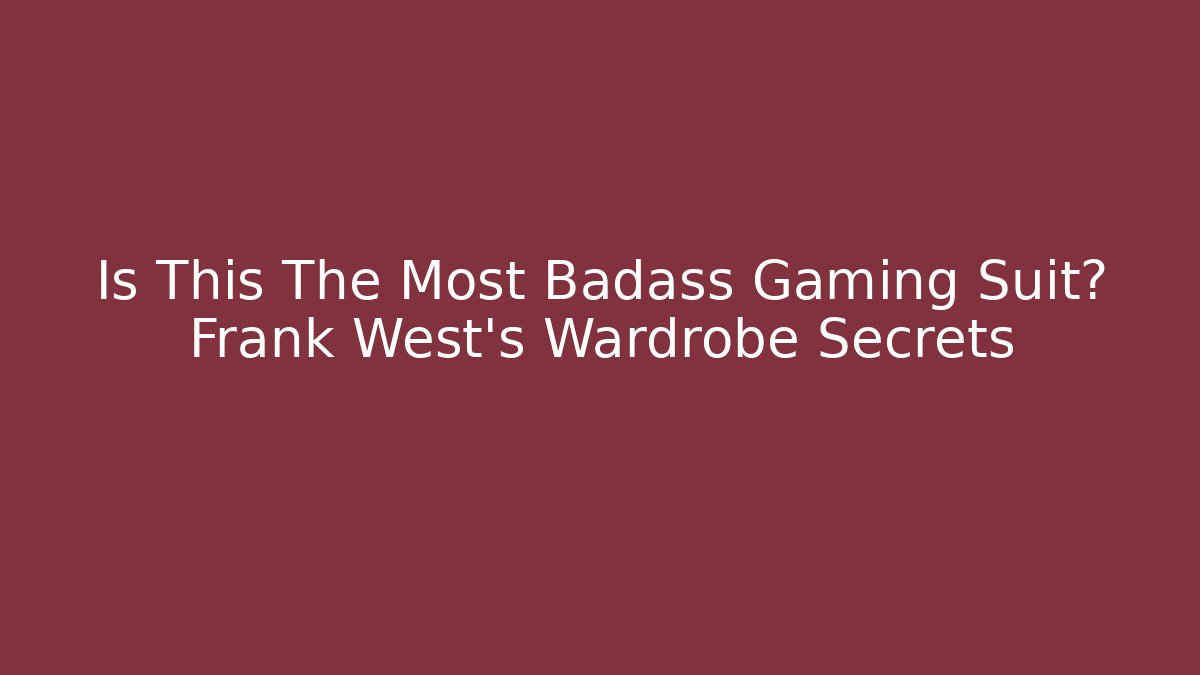 Is This The Most Badass Gaming Suit? Frank West's Wardrobe Secrets