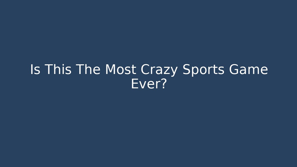 Is This The Most Crazy Sports Game Ever? - Método de Aprovação