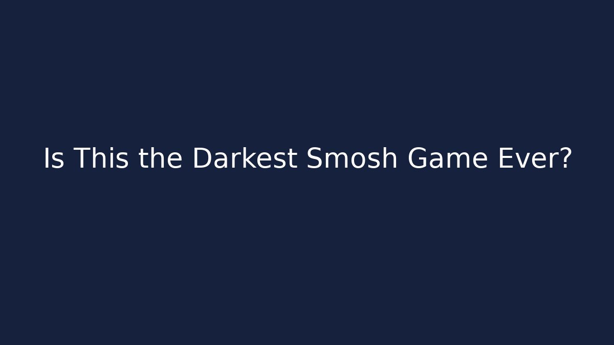 Is This the Darkest Smosh Game Ever?