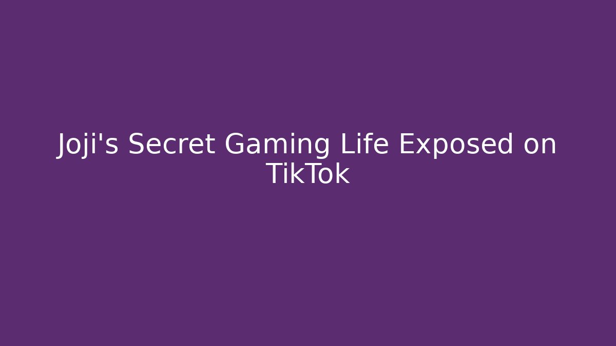 tik tok joji