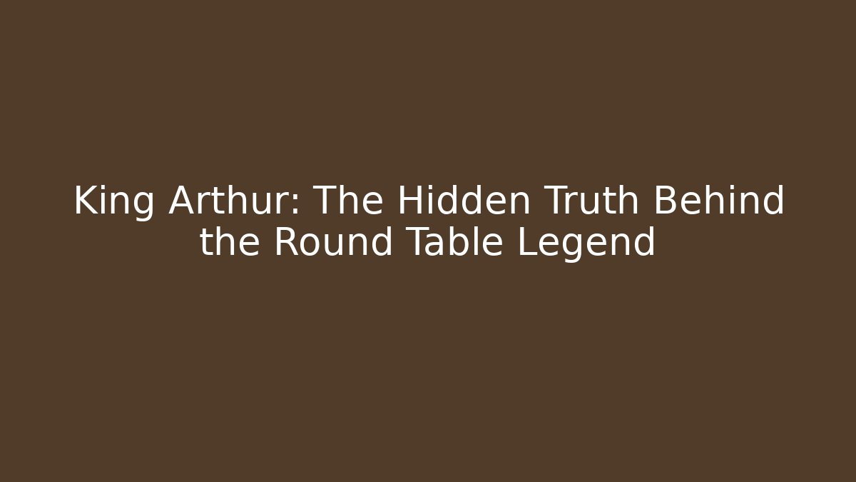King Arthur: The Hidden Truth Behind the Round Table Legend - Método de Aprovação