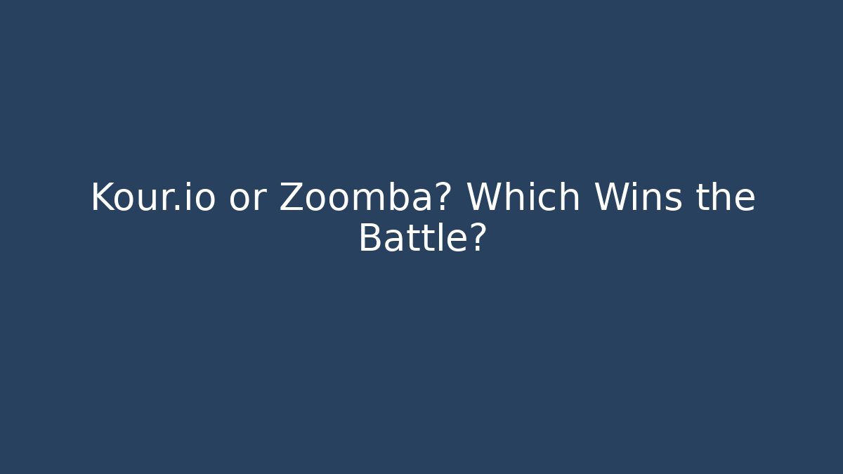 Kour.io or Zoomba? Which Wins the Battle?