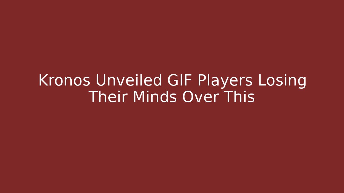 Kronos Unveiled GIF Players Losing Their Minds Over This