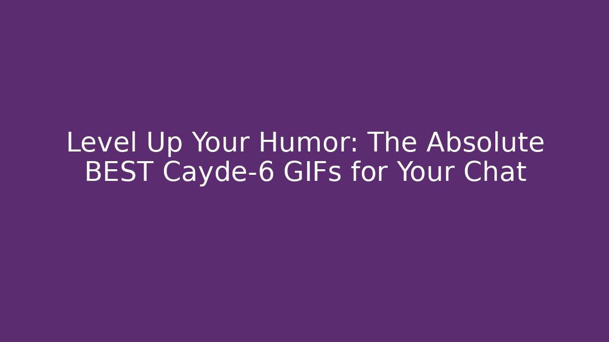 Level Up Your Humor: The Absolute BEST Cayde-6 GIFs for Your Chat
