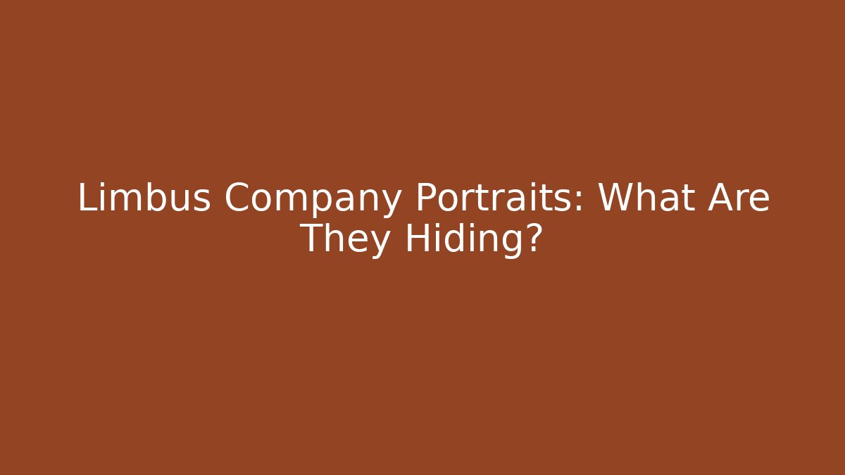 Limbus Company Portraits: What Are They Hiding?