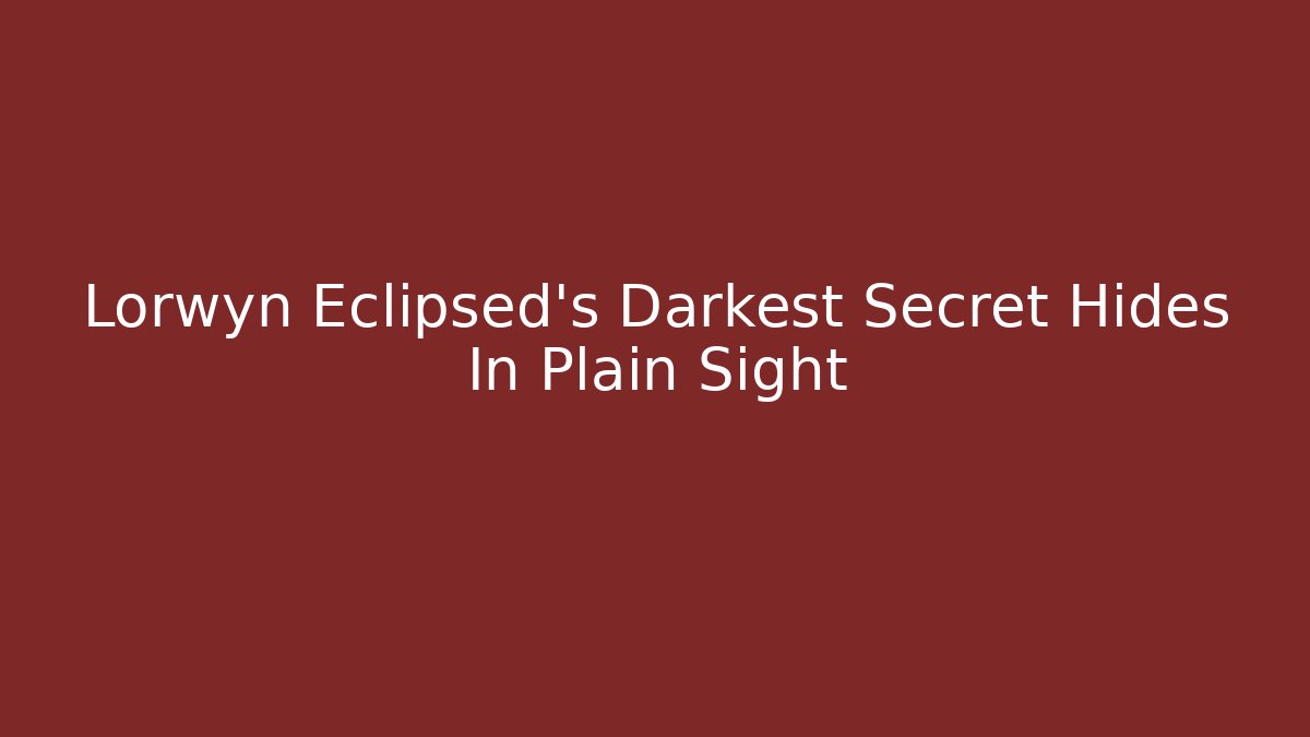 Lorwyn Eclipsed's Darkest Secret Hides In Plain Sight