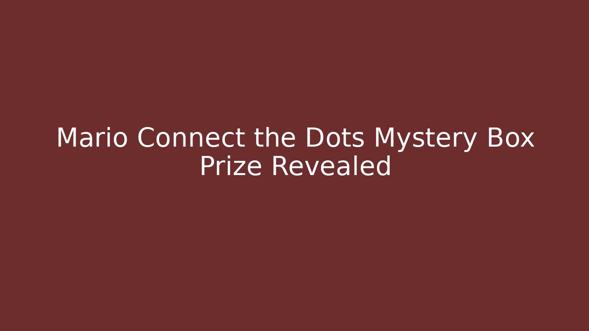 mario connect the dots