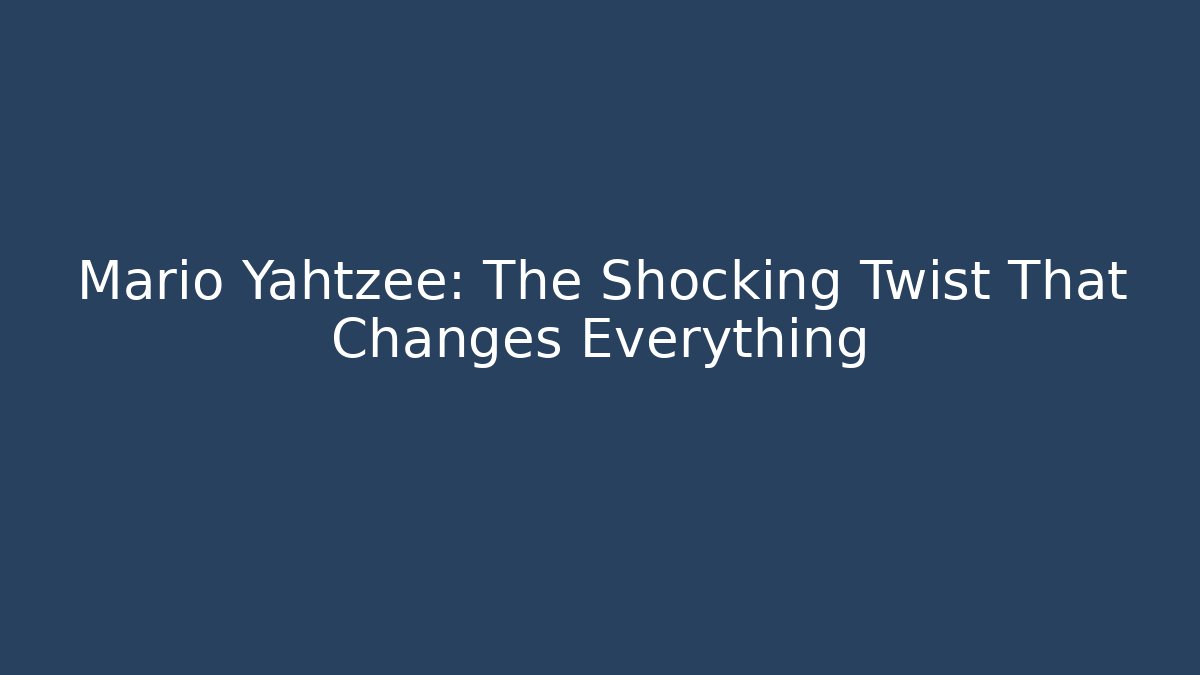 Mario Yahtzee: The Shocking Twist That Changes Everything - Método de Aprovação