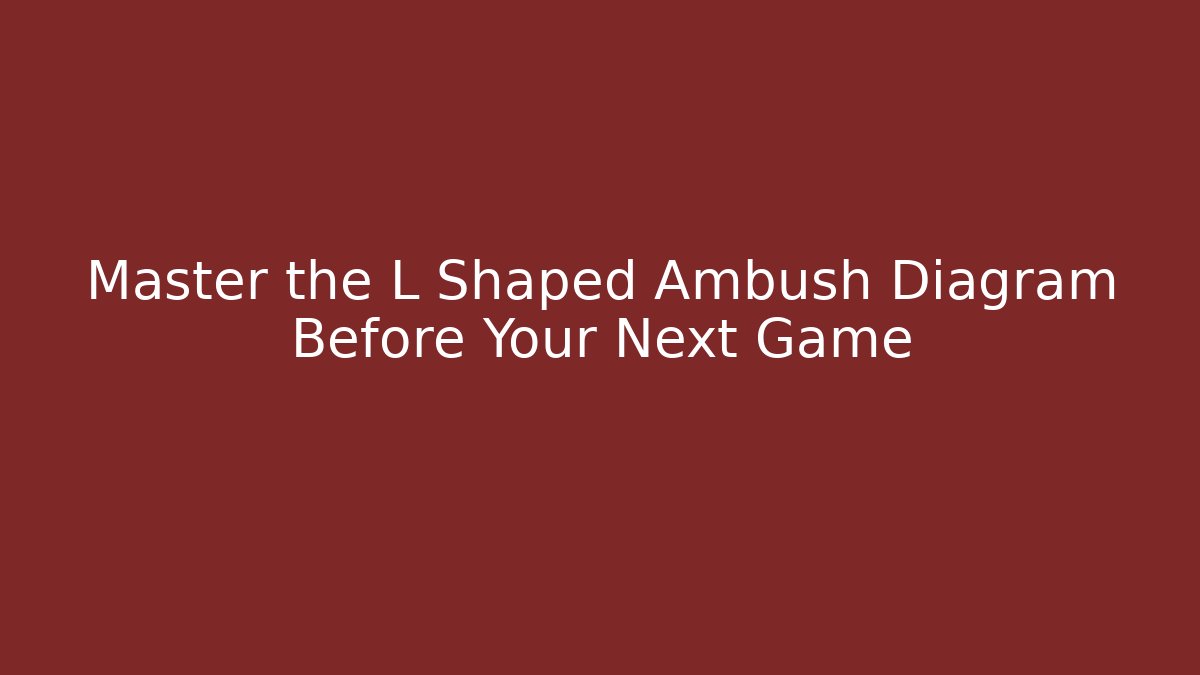 Master the L Shaped Ambush Diagram Before Your Next Game - Método de Aprovação