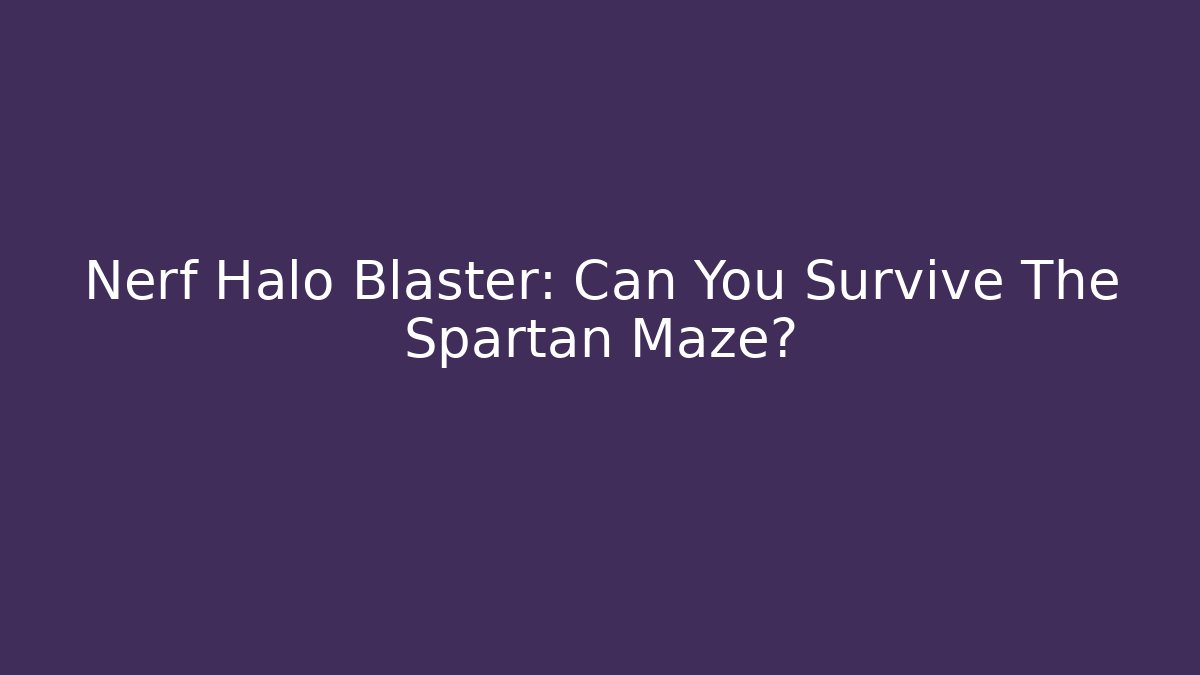 nerf halo blaster