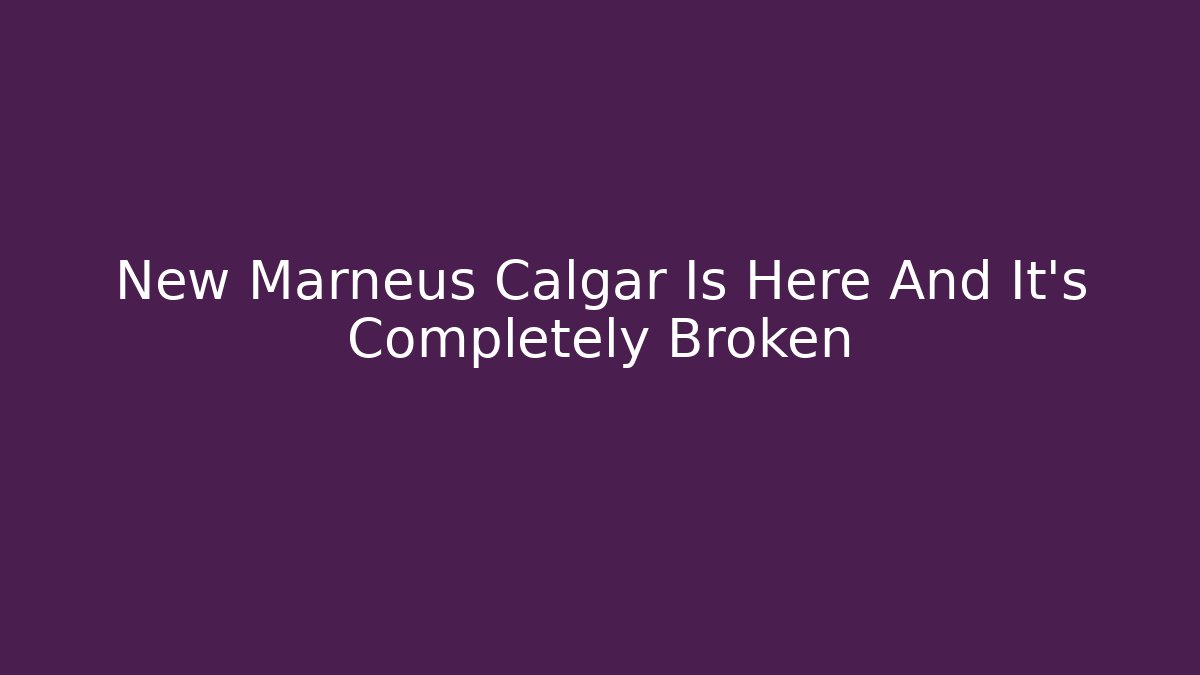 New Marneus Calgar Is Here And It's Completely Broken