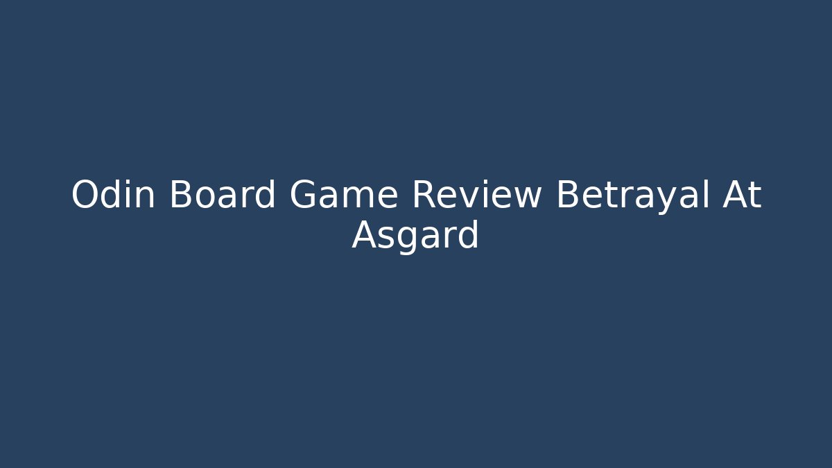 odin board game